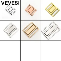 5 Sets Metal Bra Closure Nickel-free Front Clips Back Linker Swimwear Dance Wear Girdle Buckle Sewing DIY Accessories Supplies
