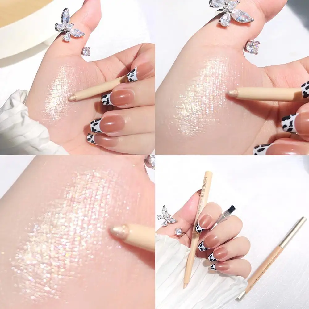 Eye Bag Highlighter High-gloss Pen Eyes Corner Brightening Pearl Glitter Eyeshadow Stick Shining Makeup Eyeliner Cosmetics