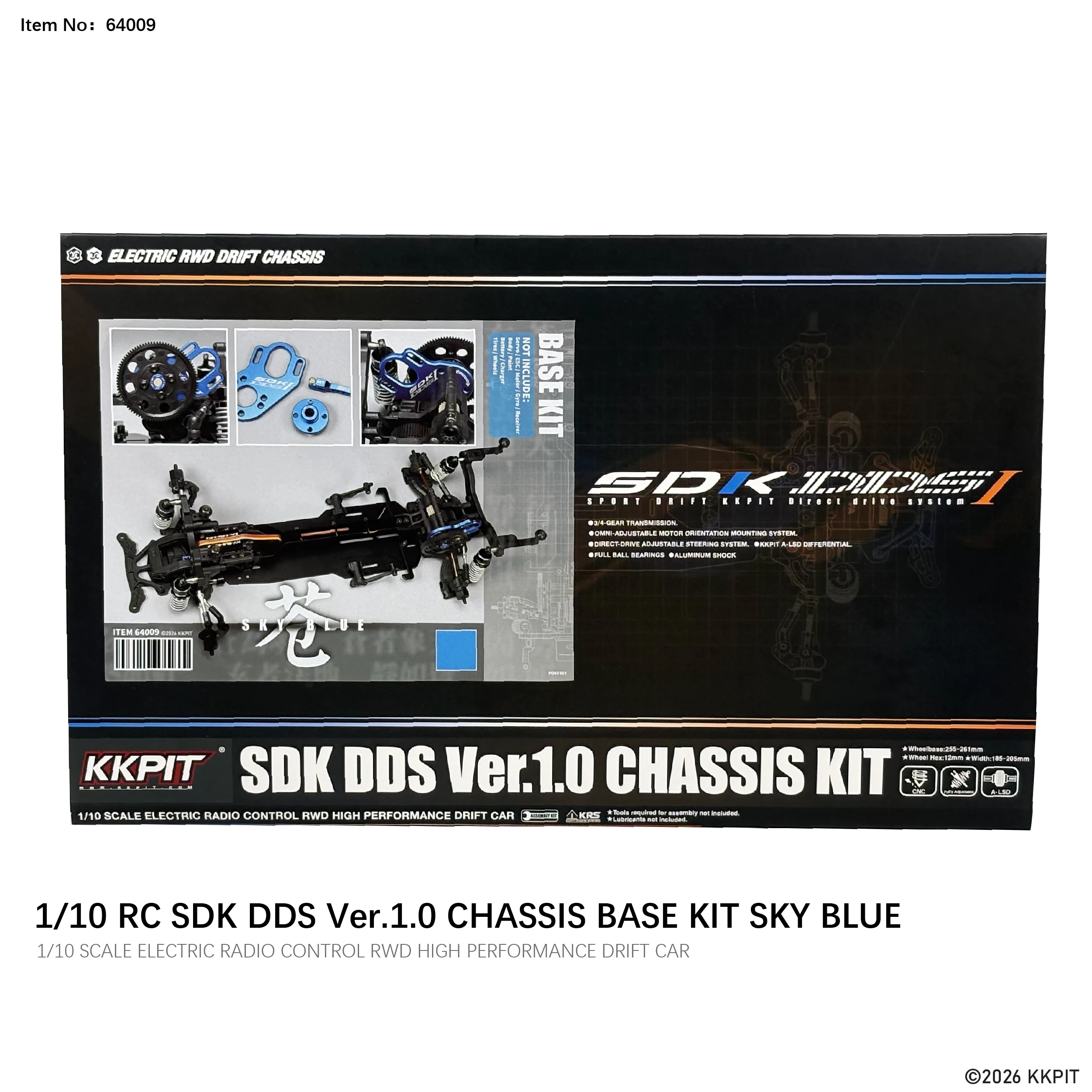 KKPIT SDK DDS Ver.1.0 1/10 Ele - Rc Drift Car Kit 评论和价格