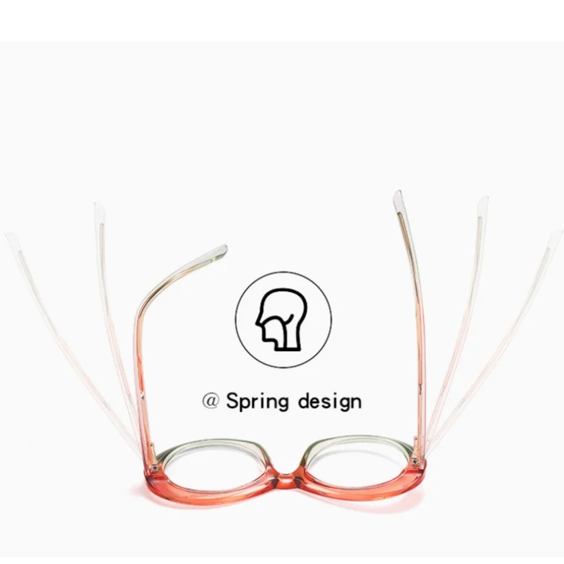 F·DRACON New TR90 Eyeframe Ultra Light Round Women's Eyeframe Multi Color Anti Blue Light Optical Prescription Frame 82100
