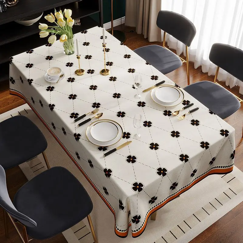 

C310-A Light luxury tablecloth rectangular fabric dining table cloth