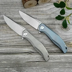 Shirogorov Star Pocket Knife High Quality Survival Hunting Folding Knife TC4 Titanium Alloy Handle Multi-purpose EDC Jackknife