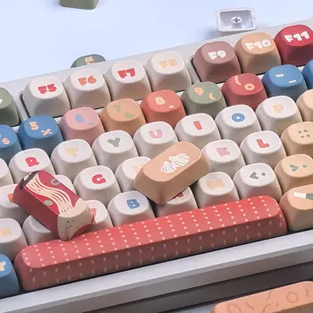 Krytky kláves s instantními nudlemi MOA Pbt 1,25/2,75U pro Alice, mezerník, rozložení pro Aulu, DIY, přizpůsobený kreslený tvar, 136 kláves 8 nejlepší prodej Krytka klávesy Shift 1,75u - №4