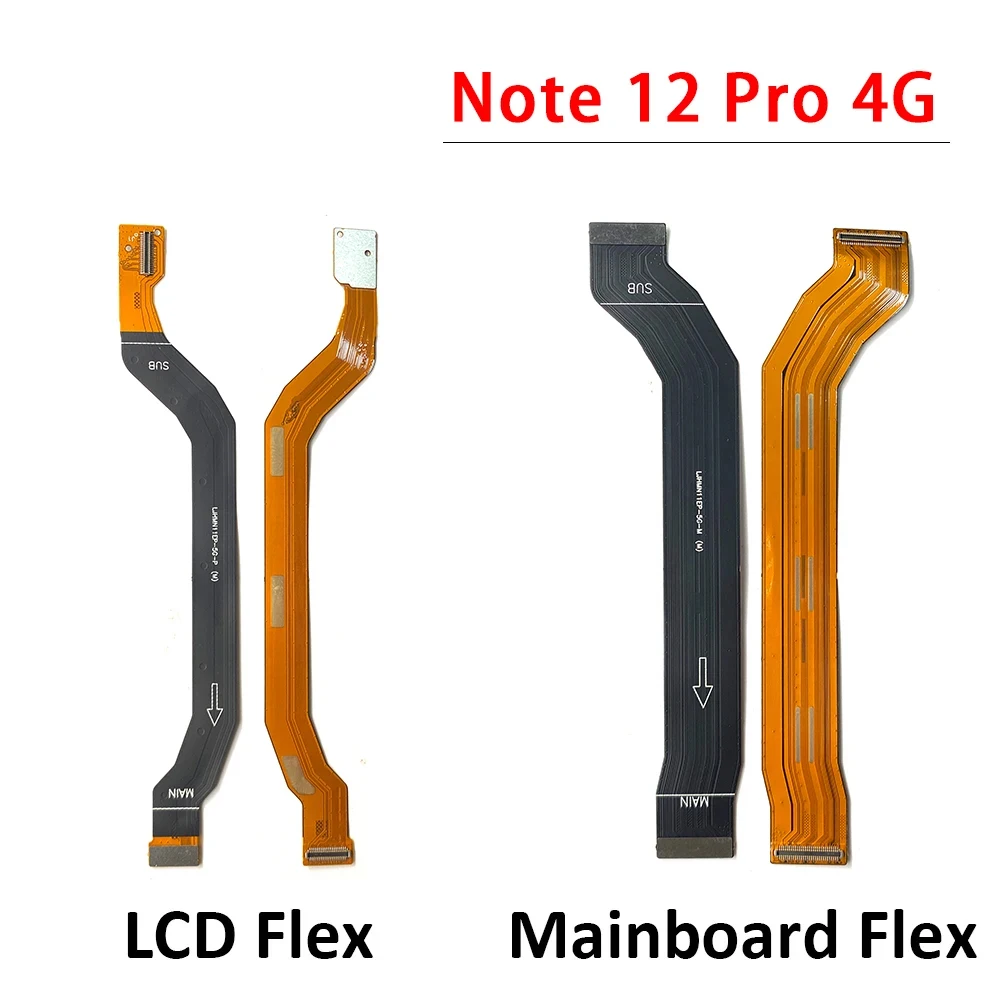 NEW Main Flex Cable For Xiaomi Redmi Note 12 4G 12 Pro 5G 12S 12 13 Pro Plus 12 Turbo Connector Mainboard To LCD Screen Ribbon