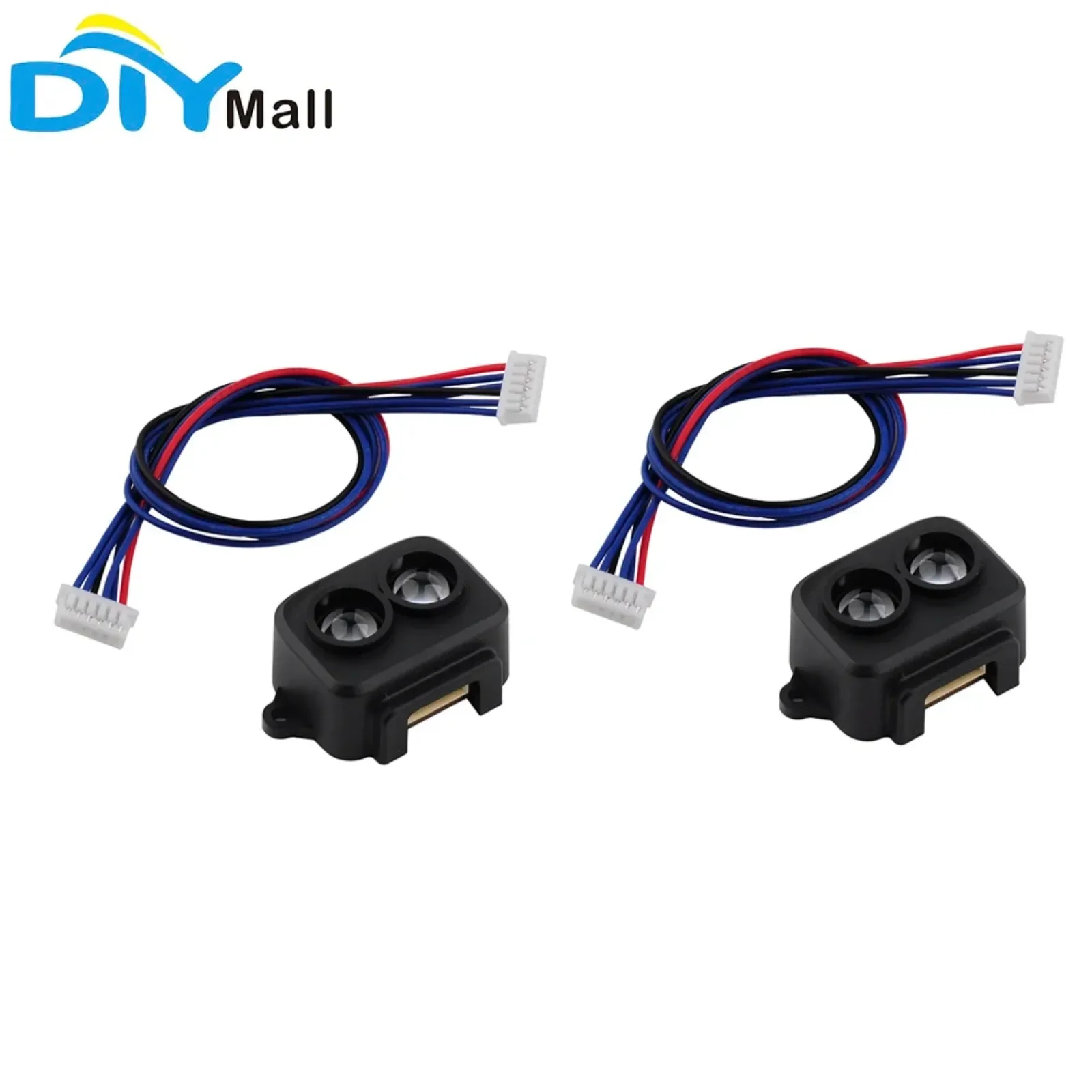 2Pcs Benewake TF-Luna LiDAR Range Finder Sensor Single-Point Micro Ranging Module 5V UART IIC Interface With 6P 1.25mm Cable