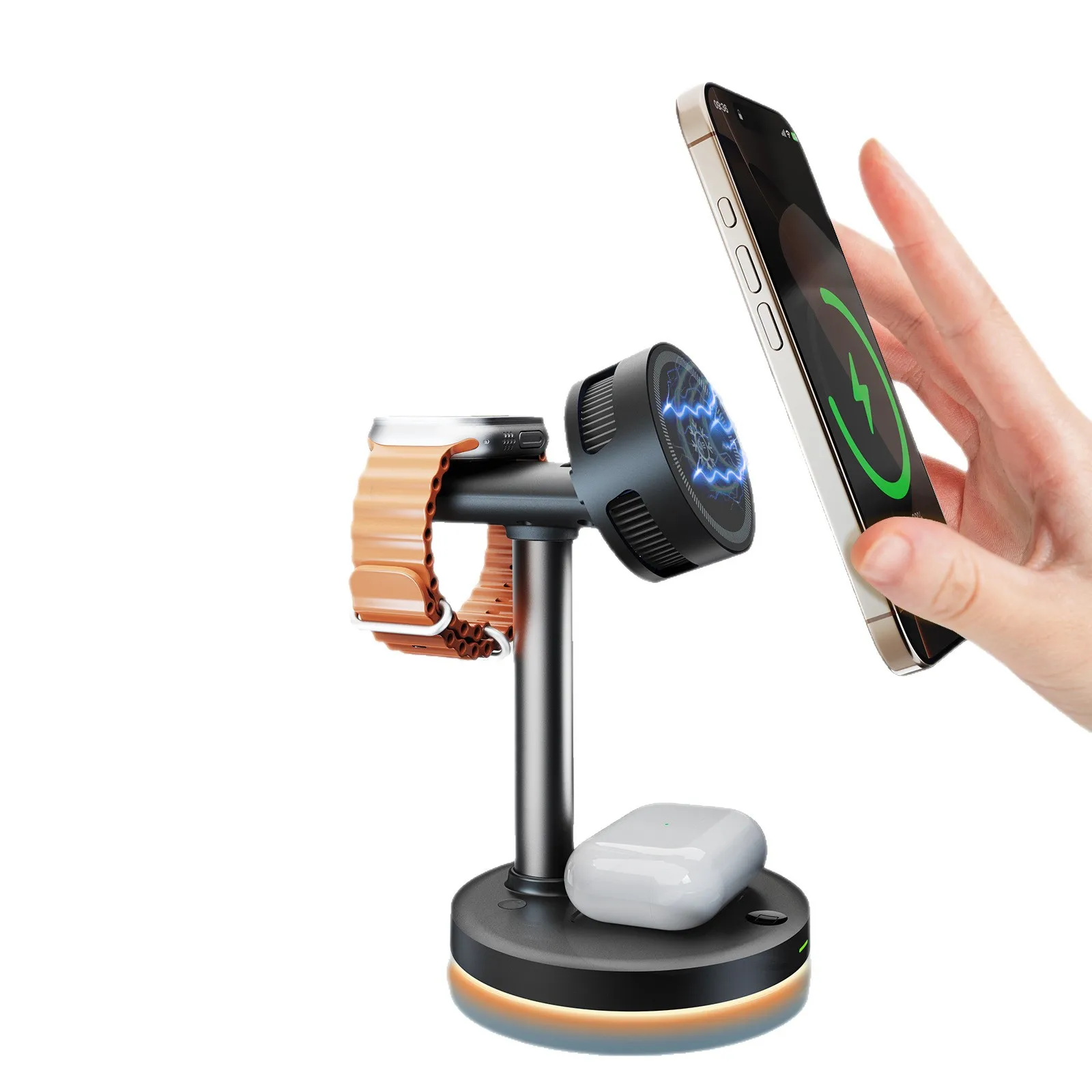 25W ice magnetic refrigeration mobile phone wireless charger cross-border new product vertical  magnetic wireless charger