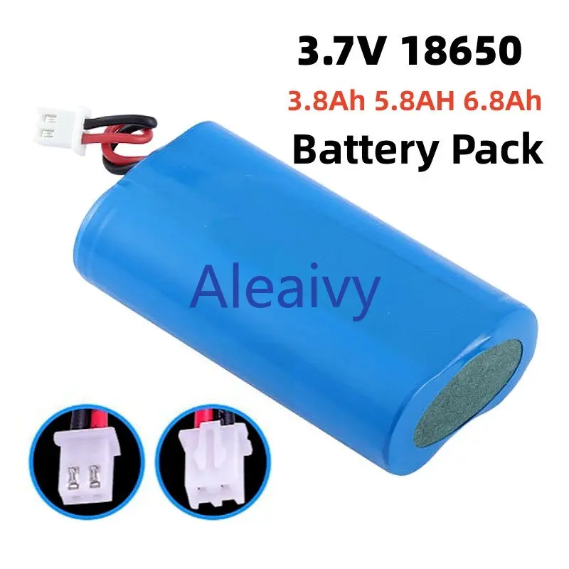 

3.7V 18650 Lithium Battery 3800mAh/6800mAh 18650 Rechargeable Battery Pack Megaphone Speaker Protection Board + XH2.54-2P PLUG