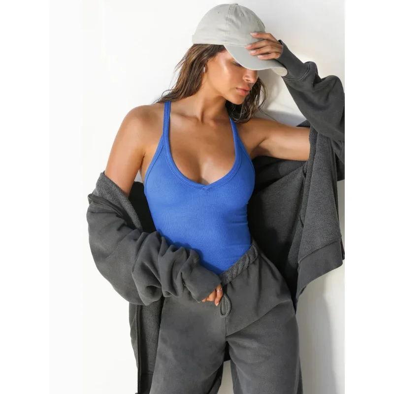 

Y2KSpring Summer New Knitted Vest Women Slim FitBmTrendy Inner Layer Base Shirt