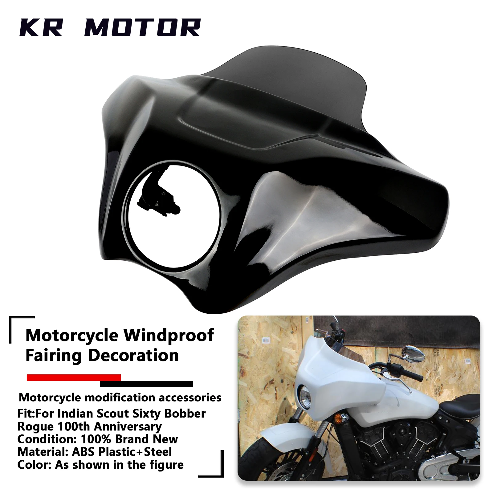 

Декоративная накладка на передний обтекатель мотоцикла, подходит для Indian Scout Sixty Bobber ABS, Scout 100th Anniversary, Twenty Rogue 2015-2024