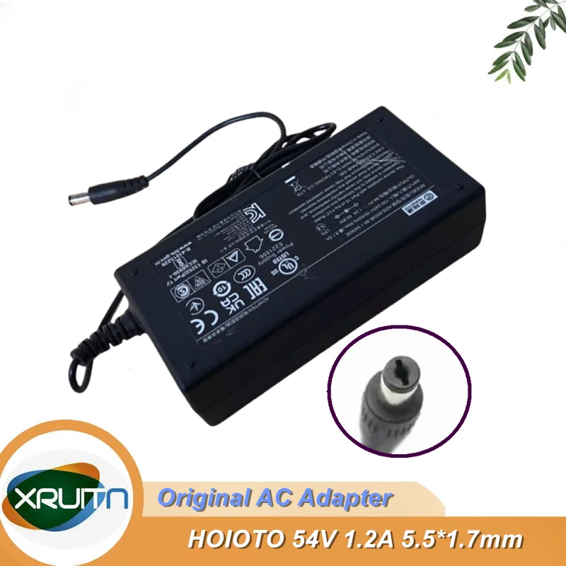 Genuine Honoto ADS-65DIB-48-1 54065E 54V 1.2A 64.8W 65W AC Adapter Charger For Hikvision POE Power Supply