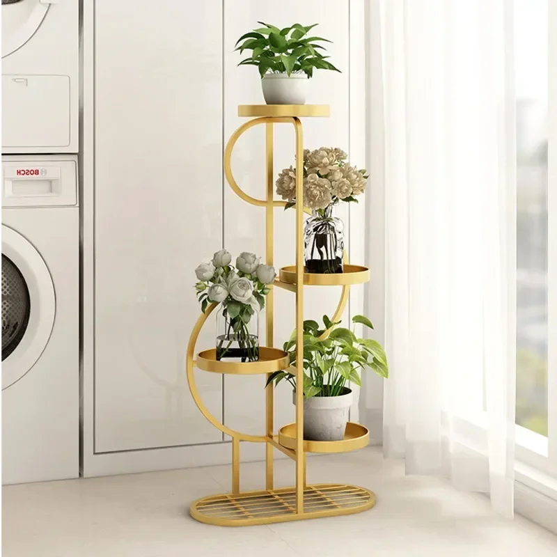 Multi-layer Plant Shelves, Floor Type Iron Art Flower Rack, Balcony Outdoor Vertical Garden Stand, Greenery Organizer 123