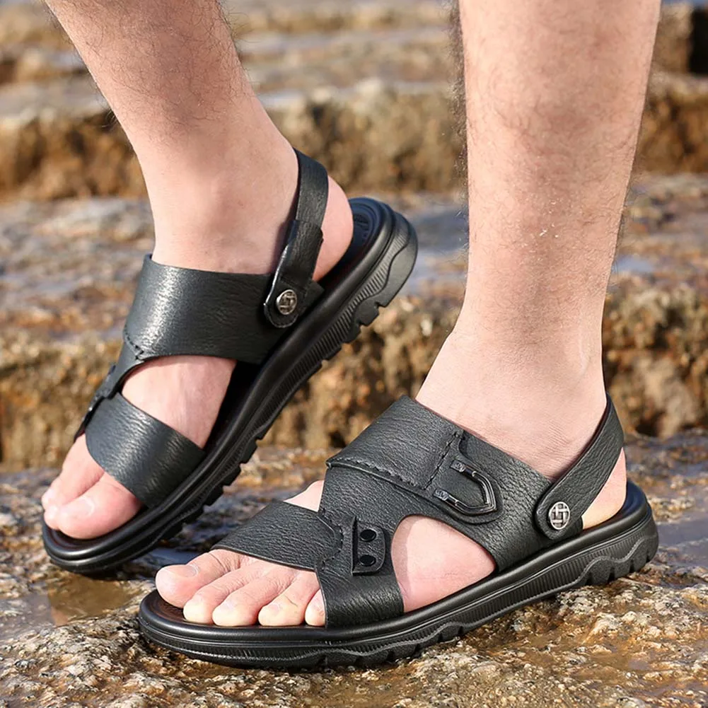 All-Match Male Sandals Non-slip Soft Beach Shoes For Party Daily Work