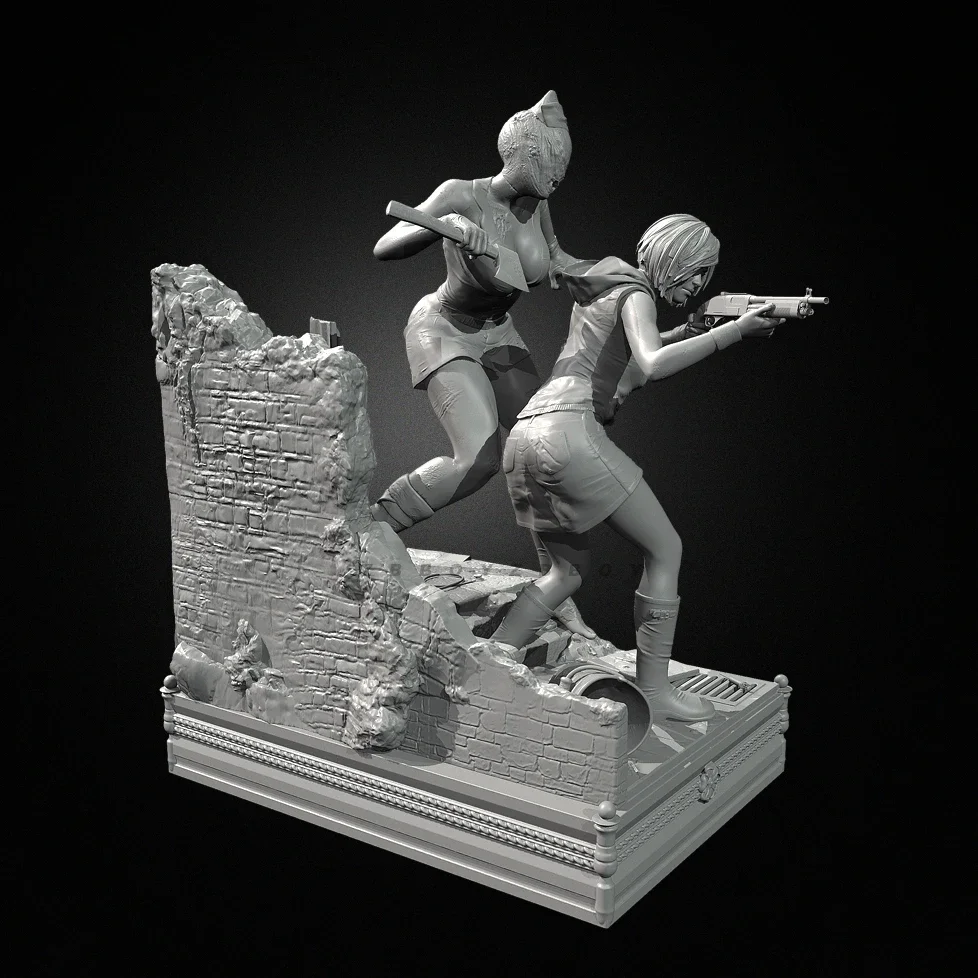 La altura del hombre 38mm 50mm 75mm soldado de resina dominio de Terror incoloro autoassembly TD-7509 /3D