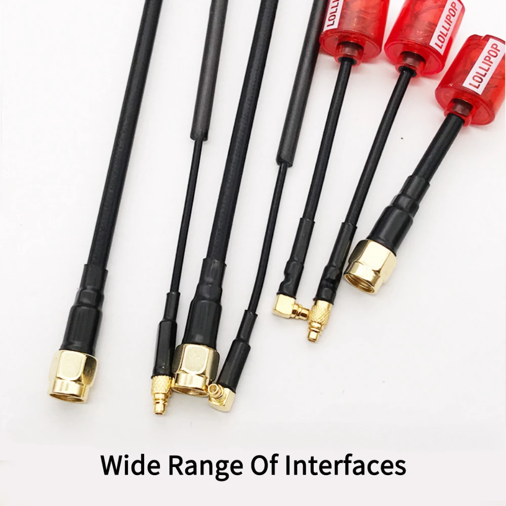 Lollipop 5 RHCP 5.8GHz FPV Antenna 2.8dBi High-Gain FPV Antenna for RC Drone Transmitters and Receivers SMA/RP-SMA/MMCX/UFL view 6