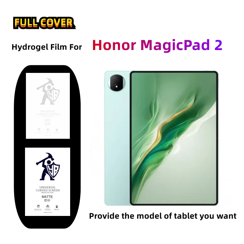 2pcs Matte Tablets Hydrogel Film For Honor MagicPad 2 HD Screen Protector For Honor MagicPad 2 Frosted/Clear Full Cover Protect