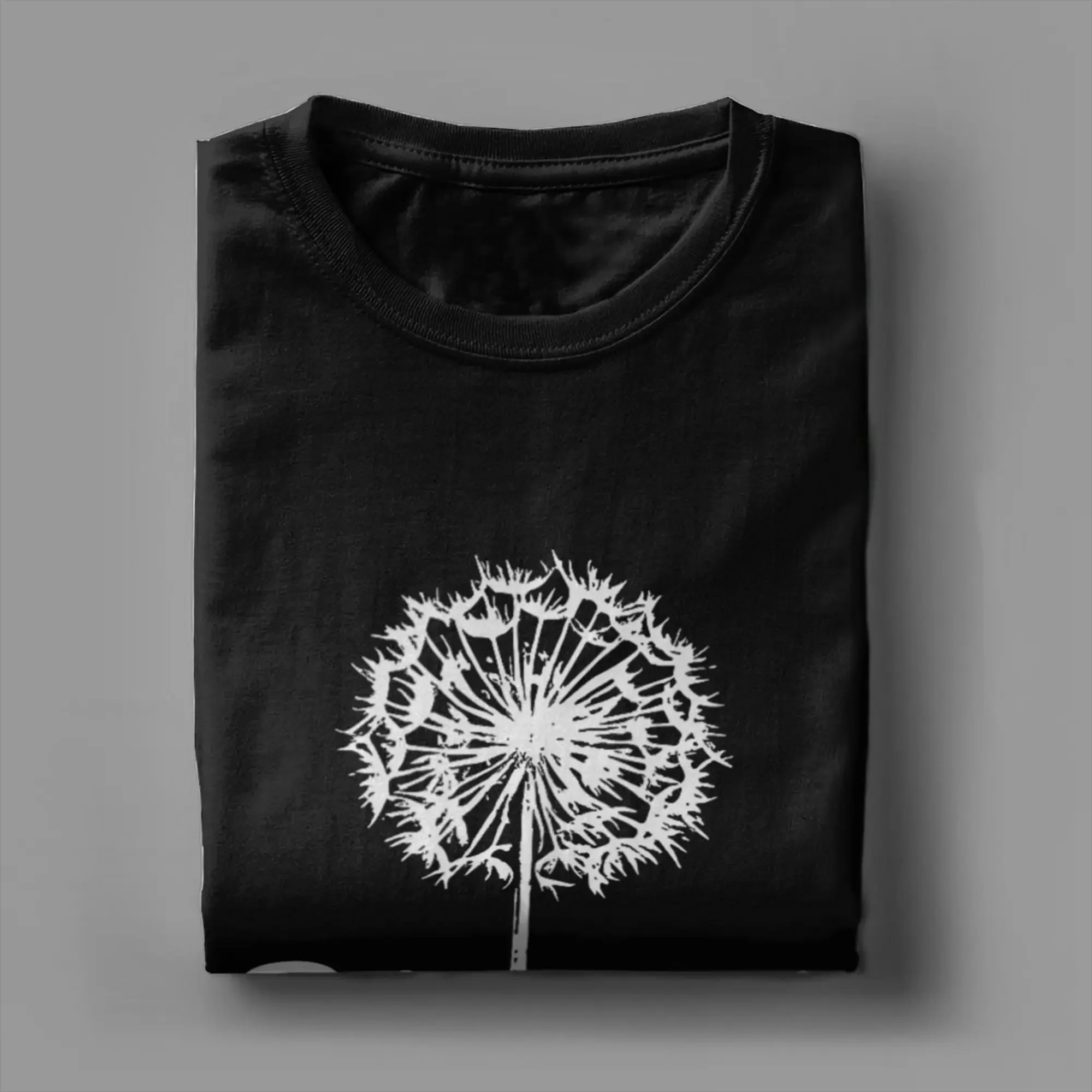 Retro Vintage Blow Me Funny Flower Dandelion T Shirts for Men Funny T-Shirts O Neck  Tee Shirt Short Sleeve Tops Gift
