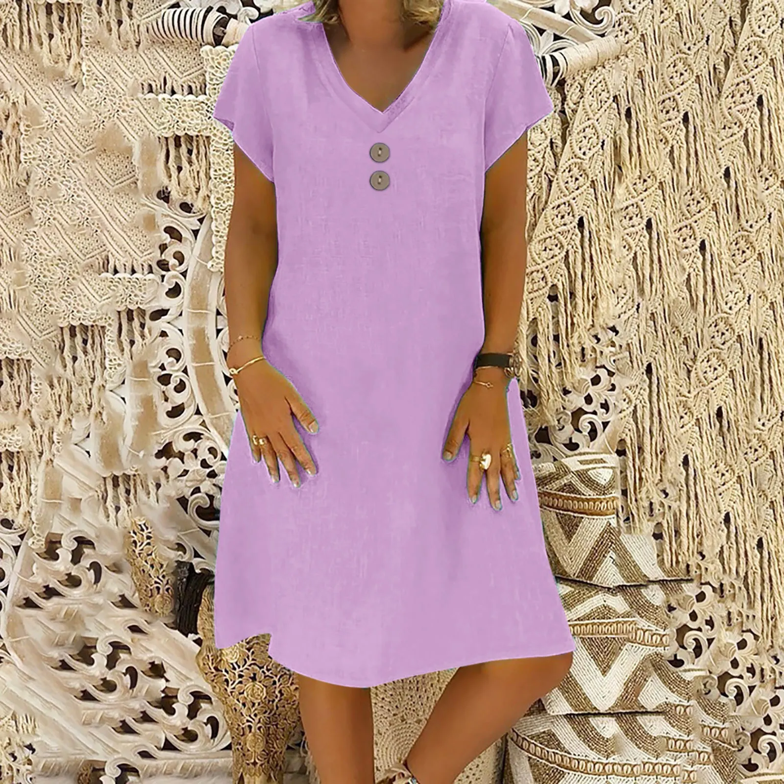 Women's Dresses 2025 Summer Leopard Chain Print Buttoned Pocket Design Casual Turn-Down Collar Daily Mini Shirt Dress