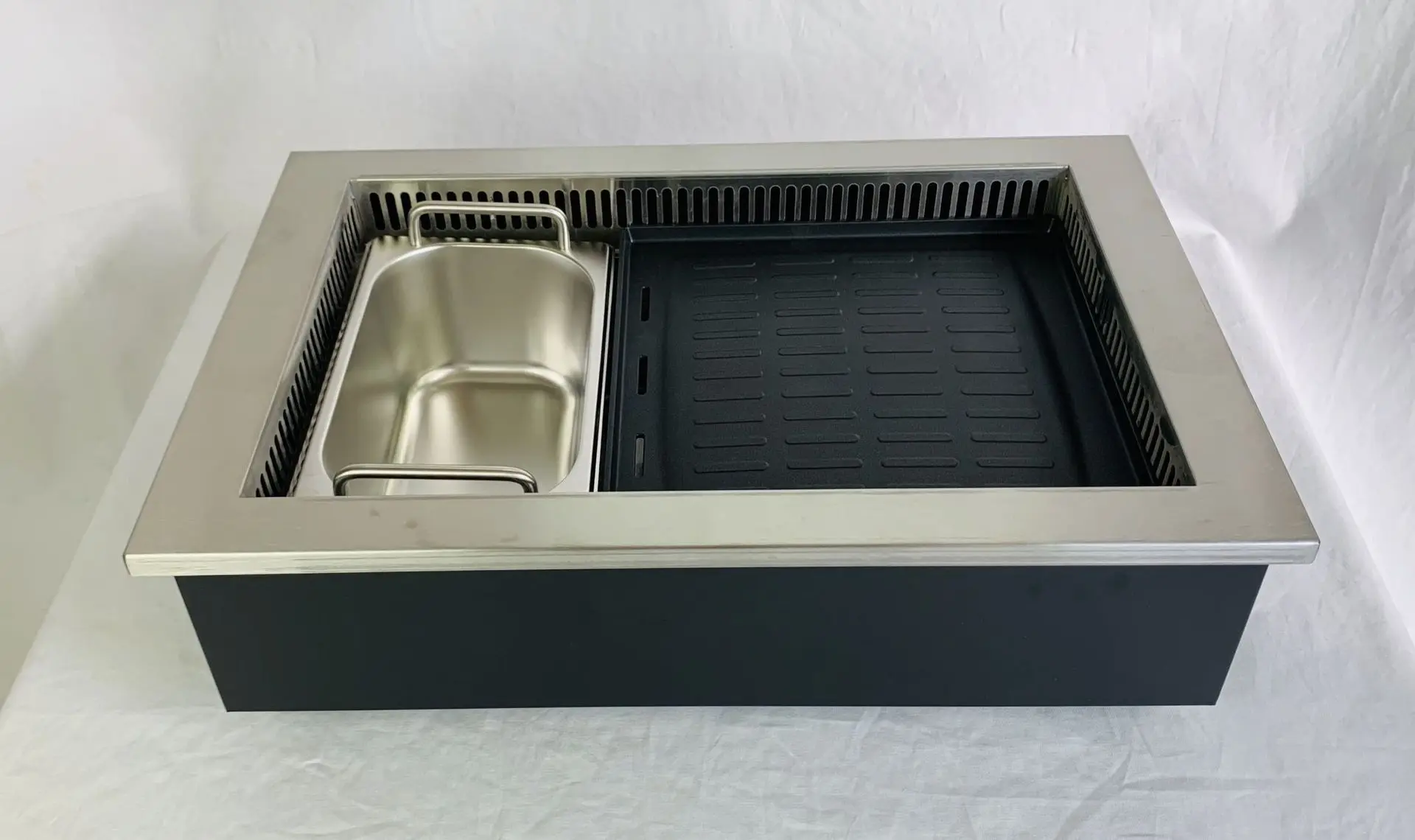 شواية كهربائية تجارية، شواية شواء كهربائية، وعاء ساخن وطاولة شواء شواء مع شهادة CE