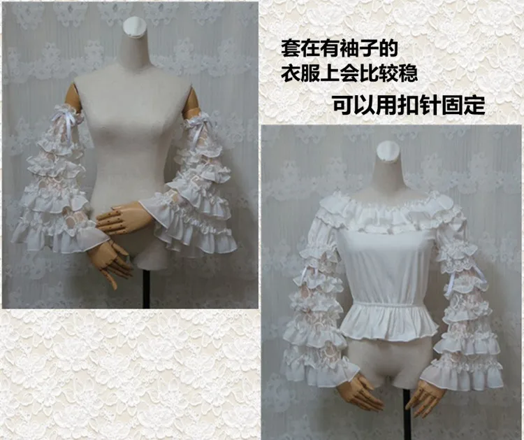 Robe victorienne blanche en dentelle pour filles, accessoires gothiques, style rétro, robe kawaii