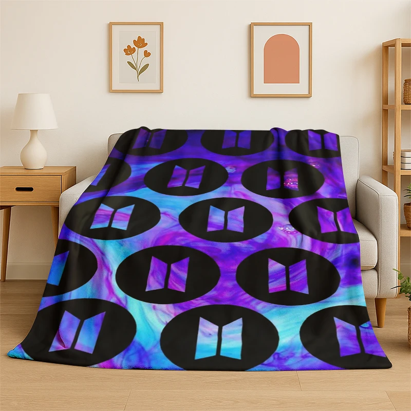 

Фланелевое одеяло Kpop B-BTS Fashion Group Star, мягкое и теплое, для спальни, гостиной, путешествий, кемпинга, пикника, в подарок