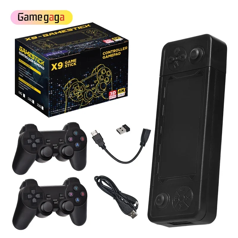 X9 Game Stick 4k Game Console Classic Game Console 64gb