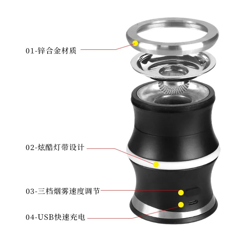 USB powered whiskey smoking kit for cocktails • Rechargeable portable design • Ideal for weddings birthdays festivals housewarmi