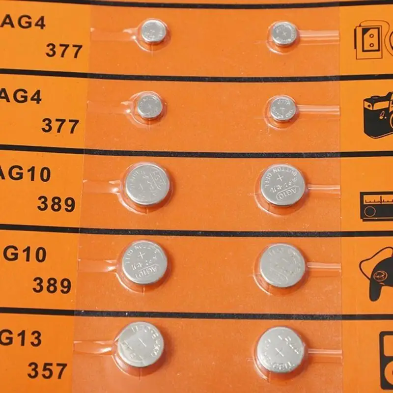 103F 18Pcs High Power Alkalines Button Cell Assorted Battery AG1/LR621 AG3/LR41 AG4