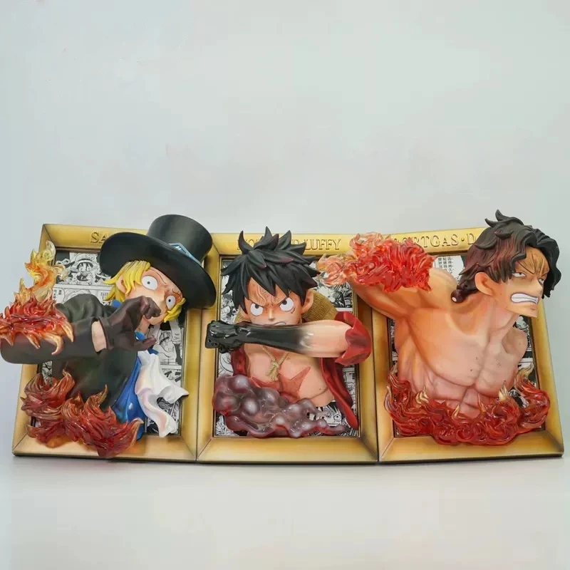 

Статуэтка King Sabo Ace Luffy, три брата, статуэтка ручной работы, модель, игрушки, подарок для детей на день рождения