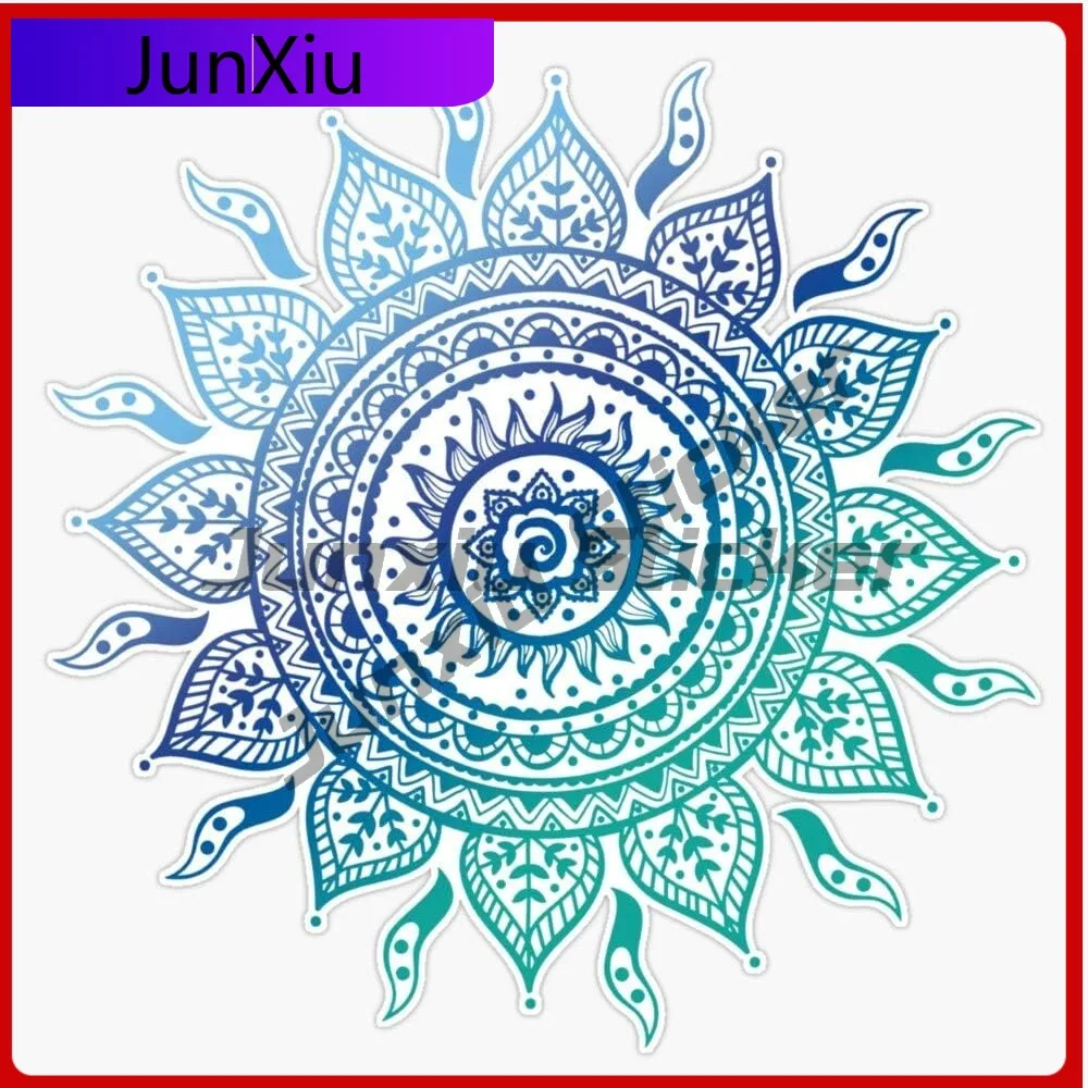 

Blue Gradient Mandala Vinyl Waterproof Sticker Decal Decoration Car Laptop Wall Window Bumper Cover Scratches Sticker Accessorie