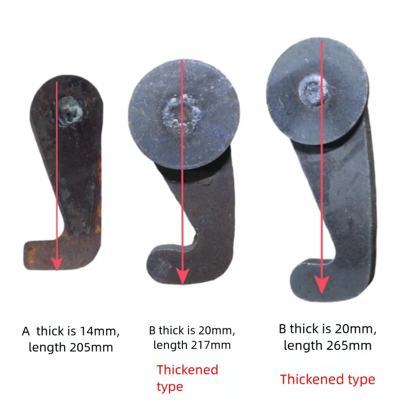 ダンプトラックの手動ロックフックチッピングバケット機械式リアフラップ安全フックスラグ土壌リアドアフック