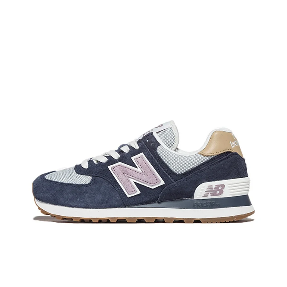 

New Balance NB 574 Винтаж Низкие Повседневные Беговые Кроссовки Женские Темно-Синие WL574NVC
