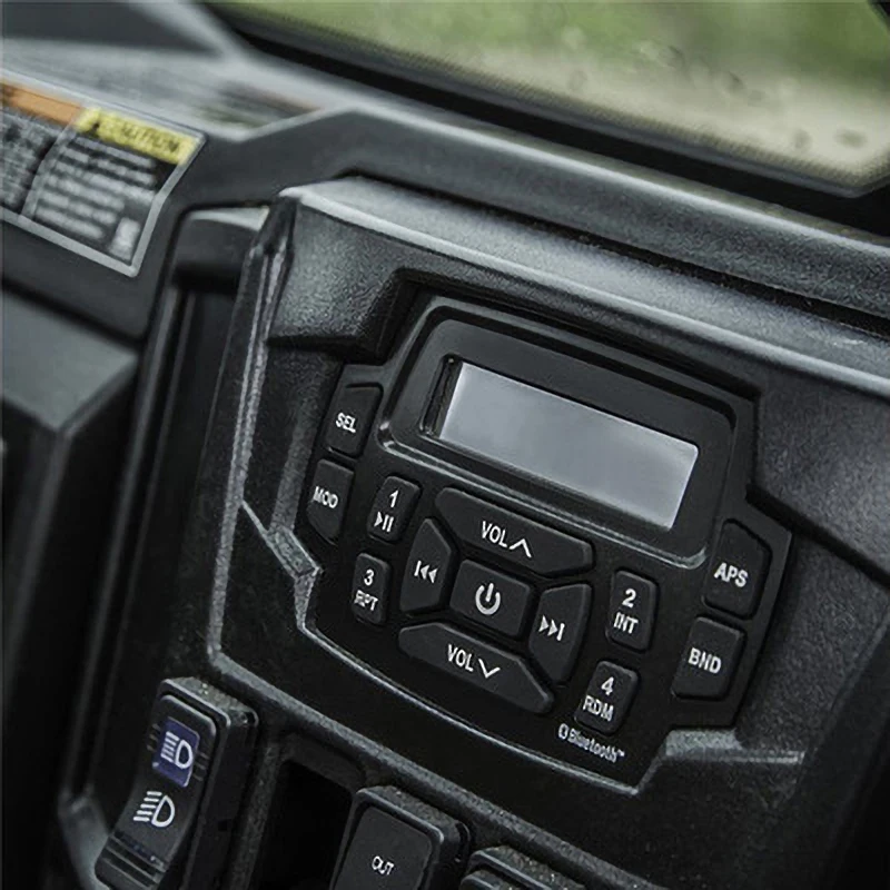 GUZARE MARINE Stereo łodzi Radio FM odbiornik, 3-Cal głośniki wodoodporne, AUX Audio kabel Extend, dla Polaris Ranger/XP Off Road UTV