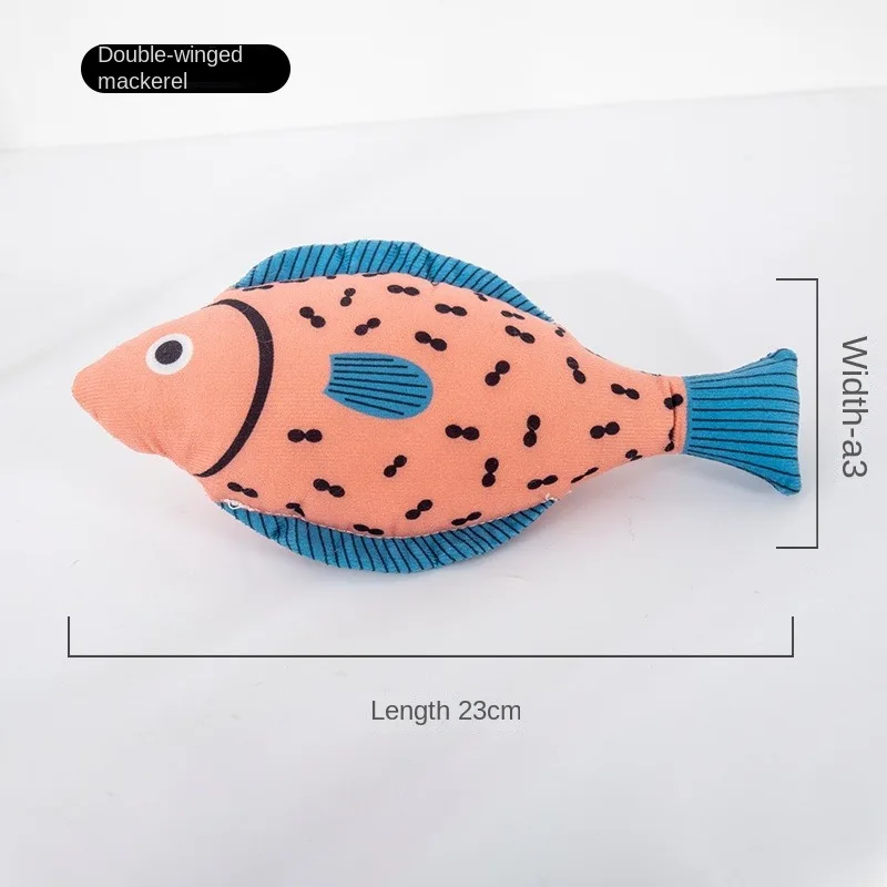 1Piece Creative Cat Toy Fish Shape Bite Resistant Catnip Cat Toy Pet Chew Toys Pet Interaction Supplies Cat Favors