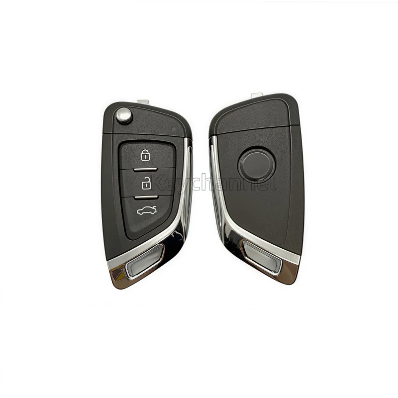 keystar 1pcs 3 Buttons XKKF03EN VVDI Knife Flip Key Shell Remote Case Xhorse Universal Car Flip Key Shell Without Battery Holder