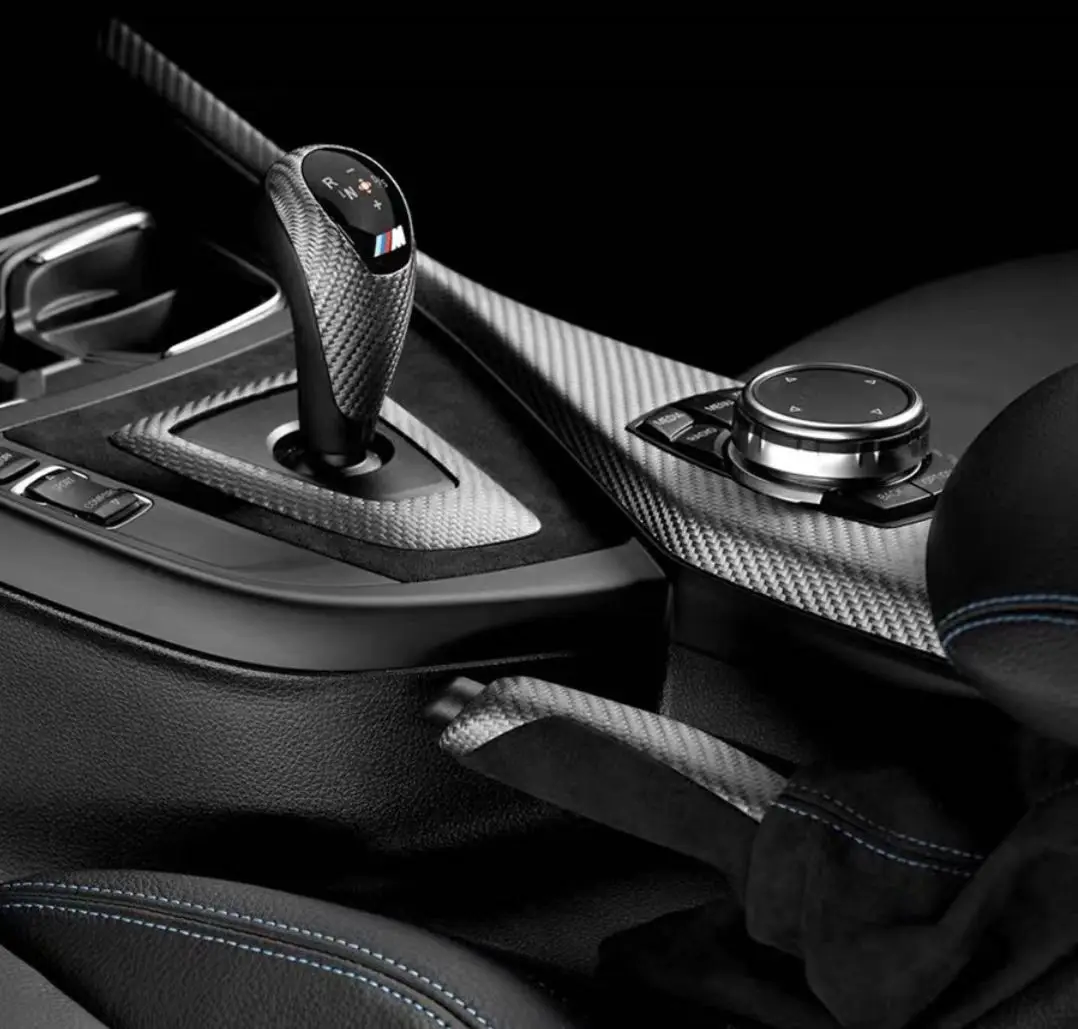 Suitable for F87M2 Dry Carbon Suede Gear Interior Kit Dry Carbon Central Control Panel Hand Brake Cover Shift Cover Modification