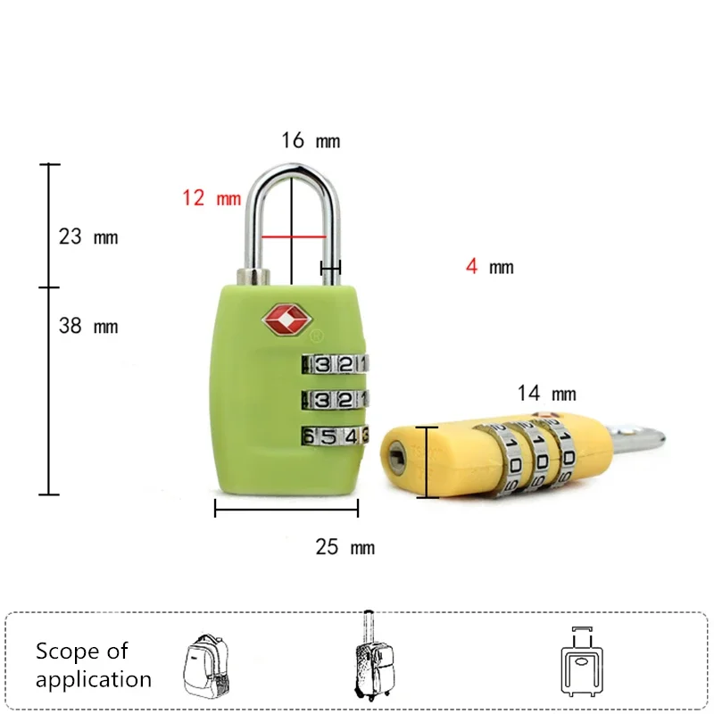 Máy Tính Ổ Khóa TSA Thông Minh Kết Hợp Móc Khóa Dành Cho Du Lịch Hành Lý Vali Chống Trộm Mã Khóa Móc Gài Phong Tục Khóa Mật Khẩu