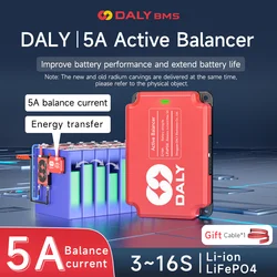 Daly 5A Active Balancer BMS 4S Lifepo4 Battery Equalizer 24V 8S 16S Balancing Board 18650 for Battery Packs 10S 12S 13S 14S 15S