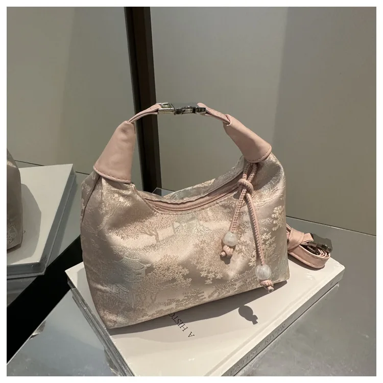 2026 Neue Chinesische Stickerei-Damenhandtasche Sommer Mode Schulter-Umhängetasche Tägliche Party-Handtasche für Frauen