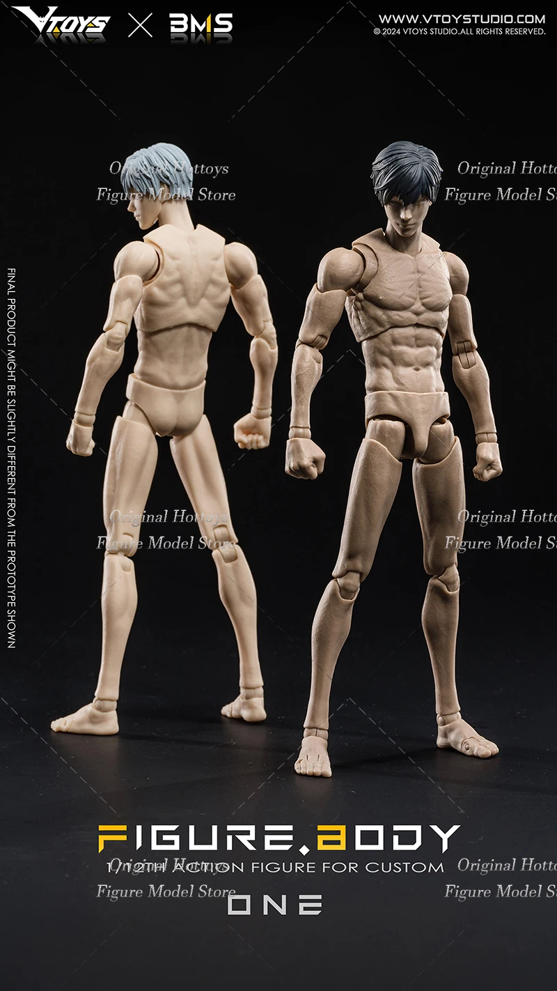 VTOYS X BMS VB002 VB003 1/12 Scale Men Soldier Ultra Flexible Joint Mobility Body About 16.5cm Fit 6-inches Action Figure Doll