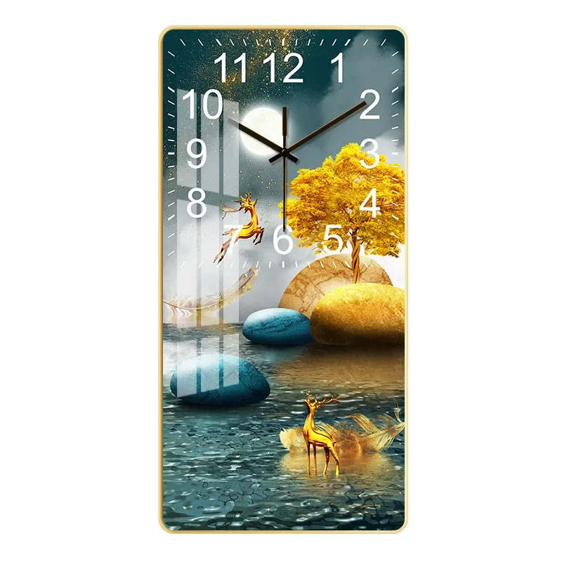 

Large Wall Clock Wall Decor Painting Mute Wall Clocks Modern Design Home Living Room Decoration Crafts Digita Electronic Watch