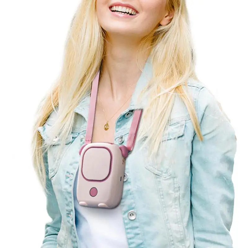 

Portable Neck Fan Handheld Fan 3 Speeds USB Charging Wearable Mini Cooling Fan Cute Portable Neck Fan For Men Women Camping