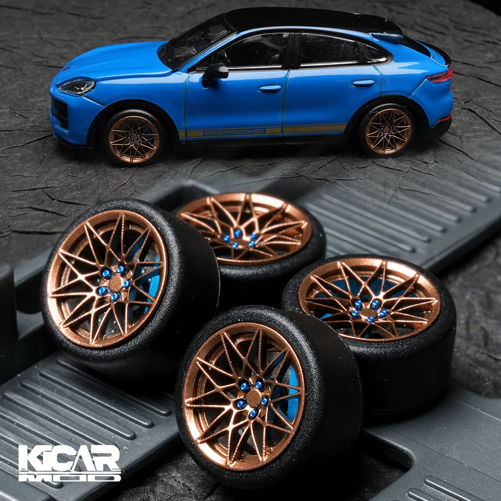 Kicarmod 1/64 Resin Mpower Style Classic Bearing Wheels 10.5mm For Diecast Model Car Modification