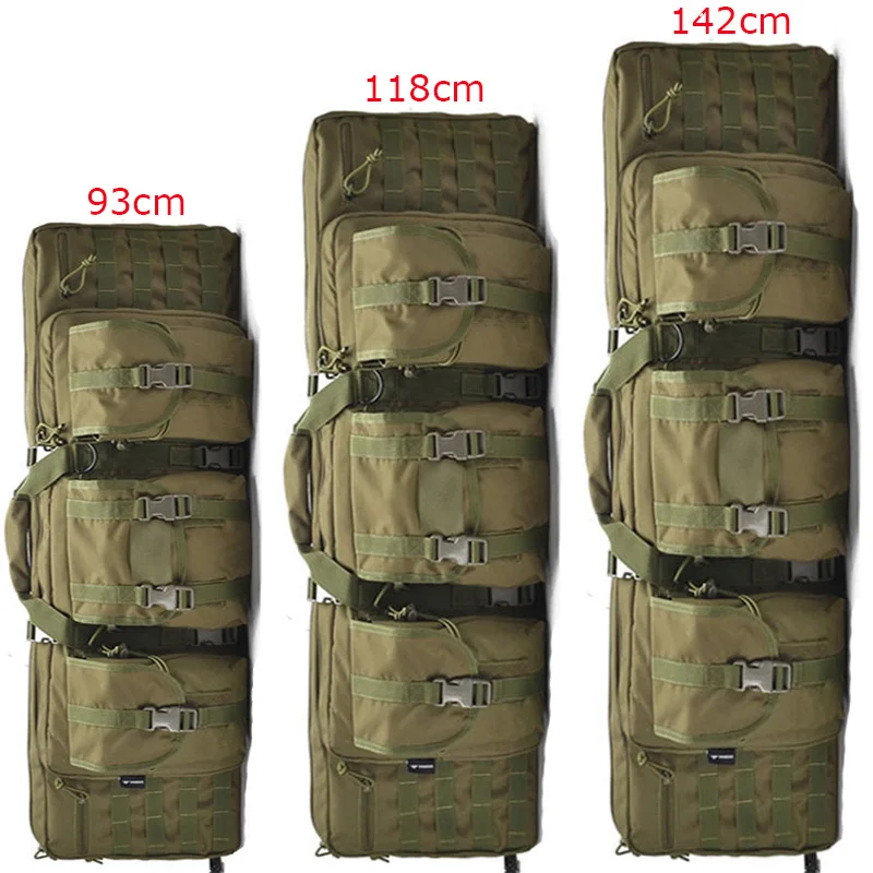 Large Capacity Tactical Hunting Rifle Gun Carry Case Airsoft Gun Protection Bag 93cm 118cm 142cm Outdoor Sport Shoulder Bag