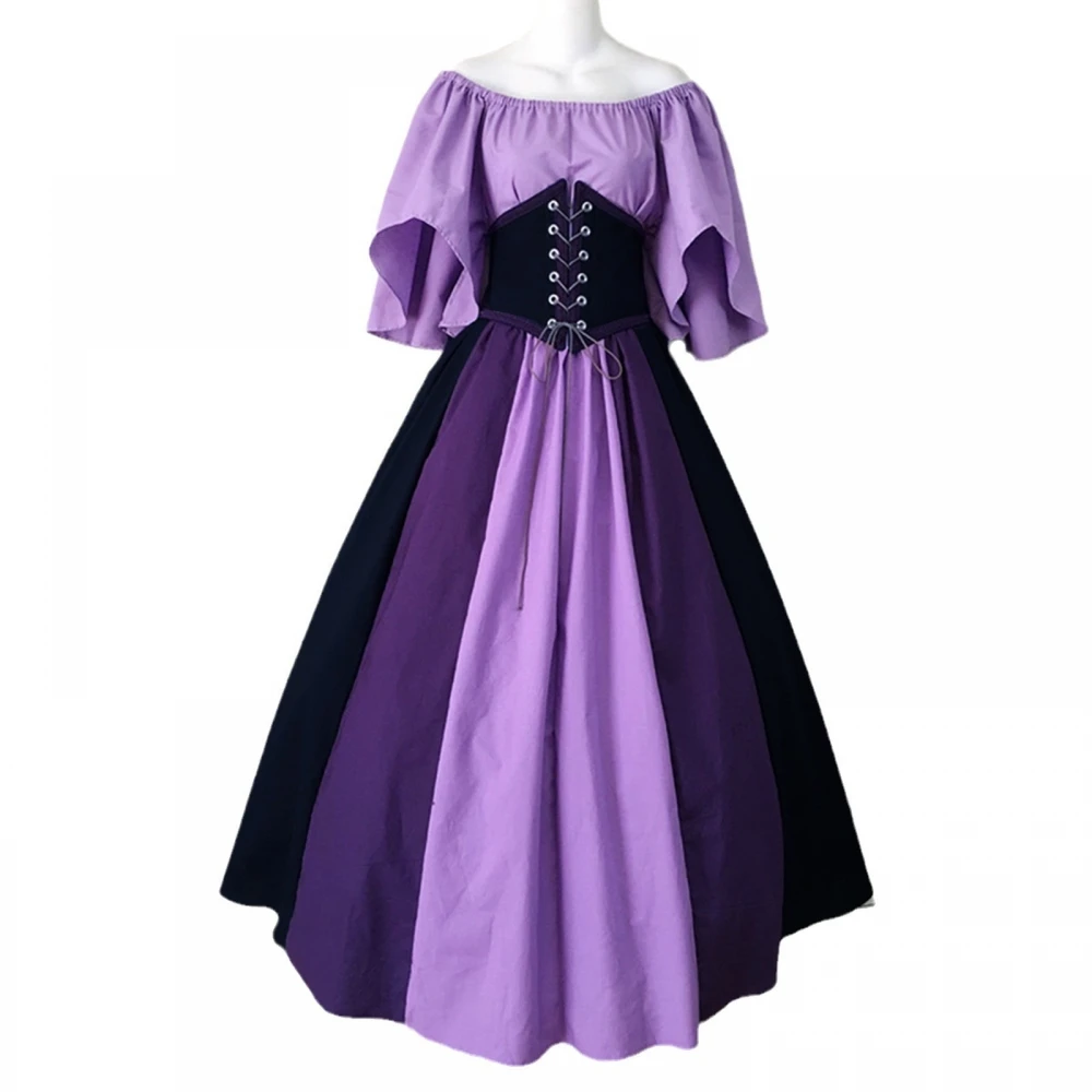 زي أميرة عصر النهضة في العصور الوسطى بكتف واحد ملابس أداء دكتور للهالوين ow ملابس نسائية عرقية Hanfu