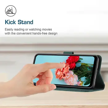 Kožené ochranné pouzdro se stojánkem pro Realme C67 C65 4G G C75 C55 C53 C51 C35 C33 C25 C21Y C21 C15 C12 C11 2021 6 nejlepší prodej pouzdro na realme c33 - №3