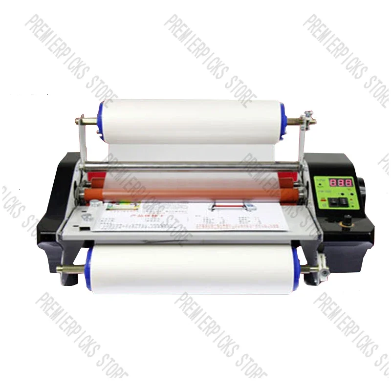 FM360S Photo Laminating Machine Electric Laminator Self-adhesive Crystal Label Hot&Cold Lamination Paper Book