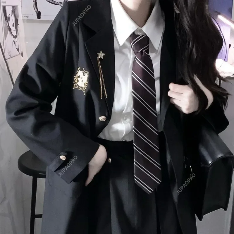 Giacca blazer nera Giacca da donna monopetto con ricamo alla moda di alta qualità Giacca da donna casual da ufficio formale