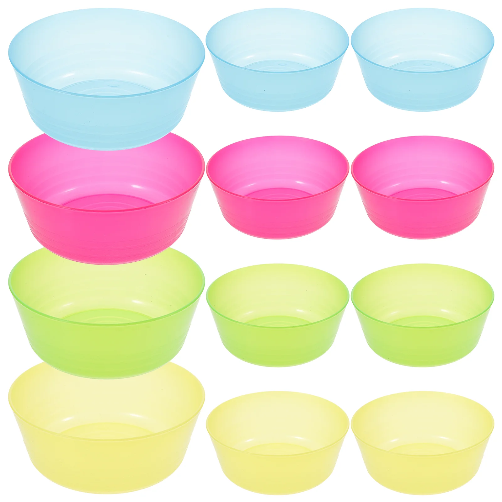 12 Pcs Tableware Plastic Bowl Popcorn Container Children Bowls Pp Baby Formula Dispenser Small