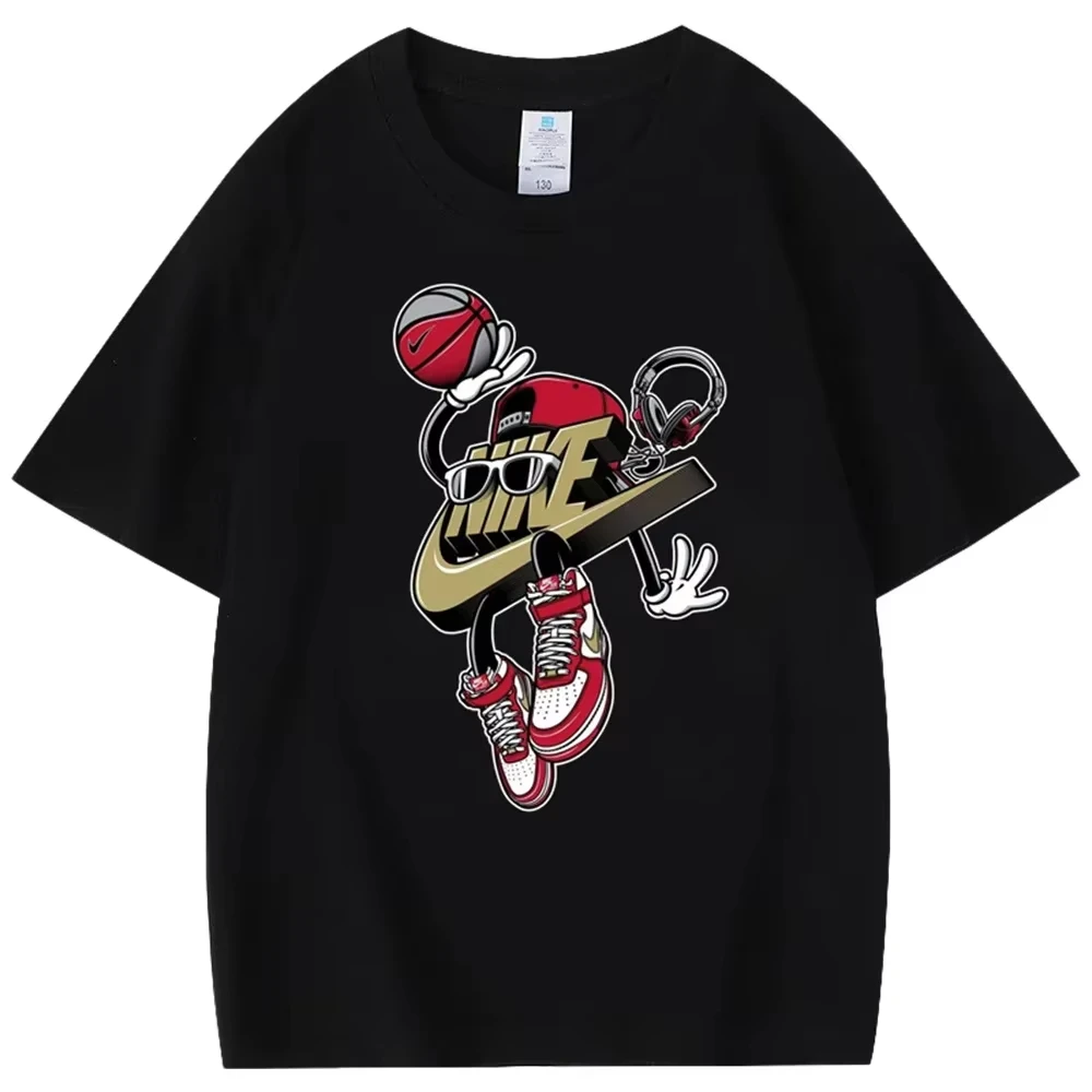 

2026 Spring Summer New Round Solid Color Brand Short Sleeve T-shirt Light Luxury Ins Y2k New Brand