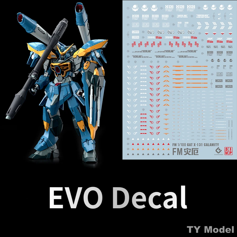 EVO Decal FRS01 for FM 1/100 Calamity Mobile Suit Action Figure Assembly Model Building Tools Hobby DIY Water Sticker